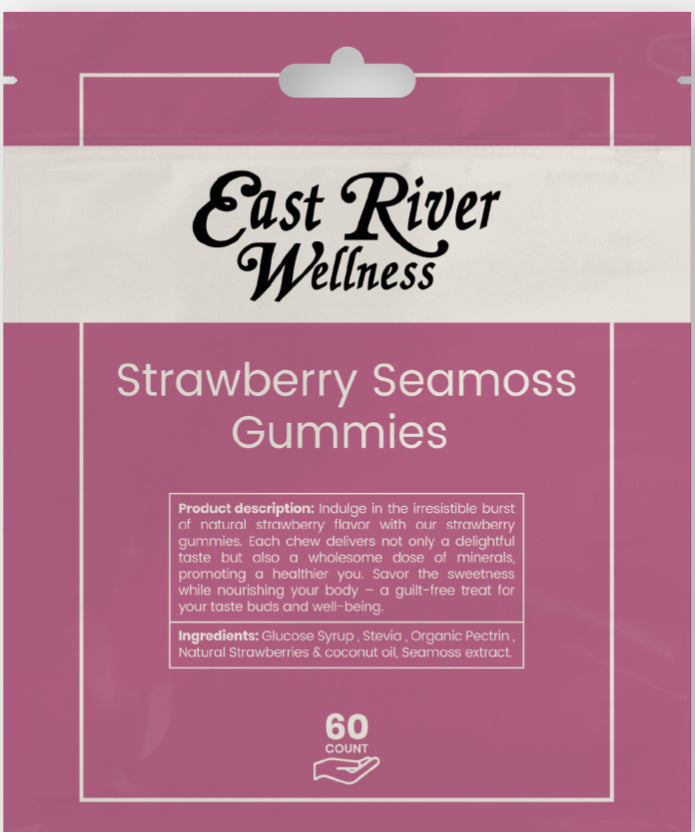 Seamoss Gummies Strawberry 60 count